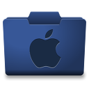 Blue Mac Icon 128x128 png